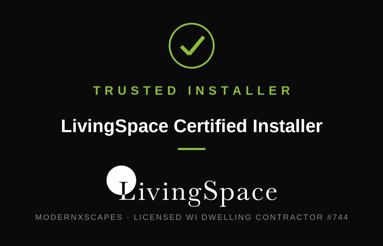 LivingSpace Sunrooms Certified Installer — ModernXscapes
